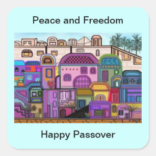 Peace and Freedom Passover Stickers