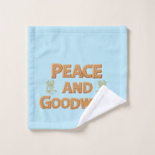 PEACE AND GOODWILL BATH TOWEL SET