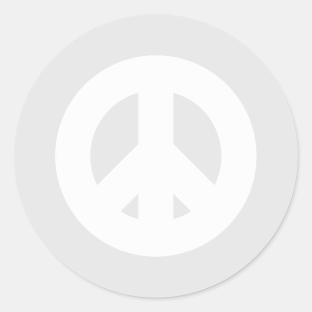 Peace and Goodwill Bold, Modern Minimalist Holiday Classic Round Sticker (Front)