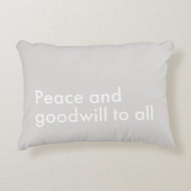 Peace and Goodwill to All Holiday Decor