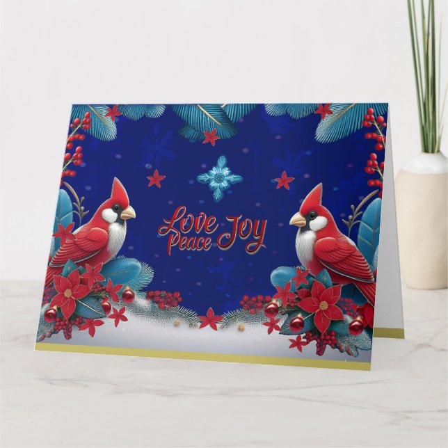  Peace and Joy Blessings this Christmas Card (Front)