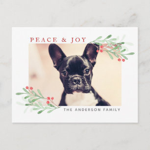 Peace and Joy Christmas PostCard