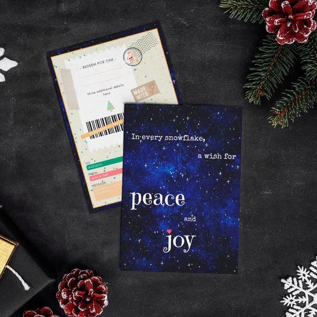 Peace and Joy Christmas Ticket Family Gift Coupon (Creator Uploaded)