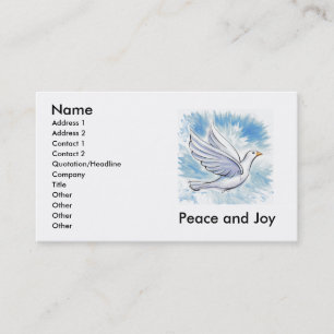 Peace and Joy Dove Cards