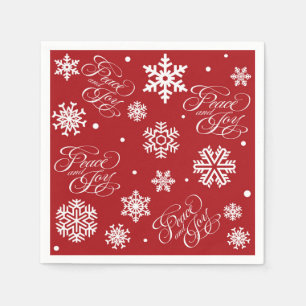 Peace and joy napkin