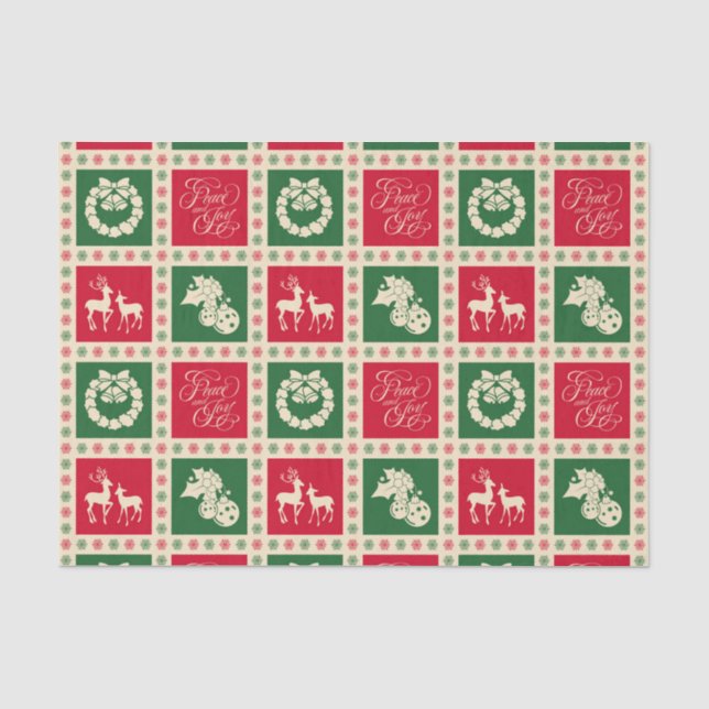 Peace and joy tissue paper (Front)