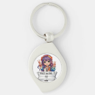 Peace and Love Anti Trump Merch Key Ring