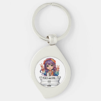 Peace and Love Anti Trump Merch Key Ring