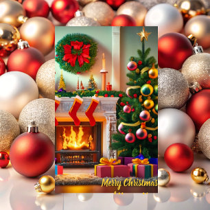 Peace and Love at Christmas Card