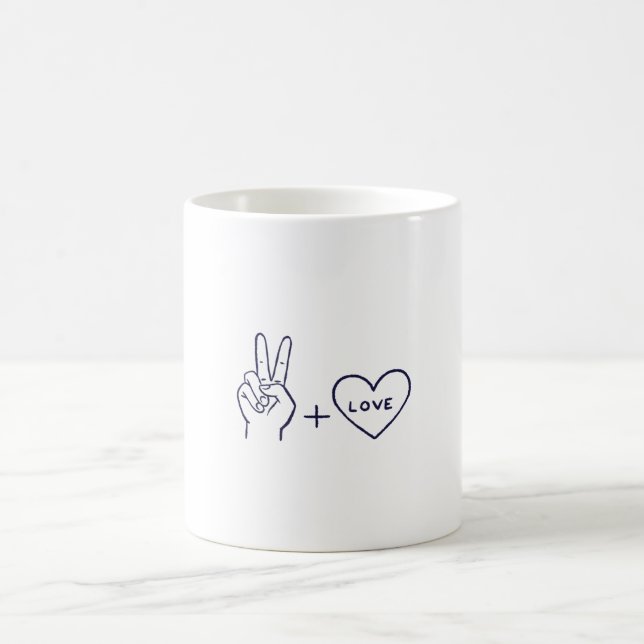 Peace and Love best gift Coffee Mug (Center)