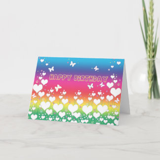Peace and Love Birthday Card