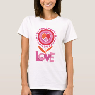 Peace and LOVE flower T-Shirt