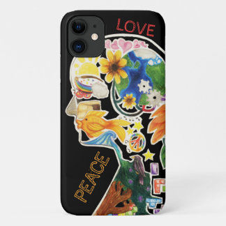Peace and Love Hippie Unique iPhone 11 Case