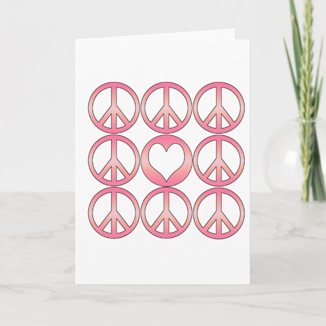 Peace and Love Holiday Card (Front)