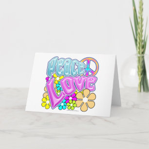 Peace And Love Holiday Card
