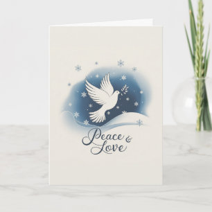 Peace and Love Holiday Card