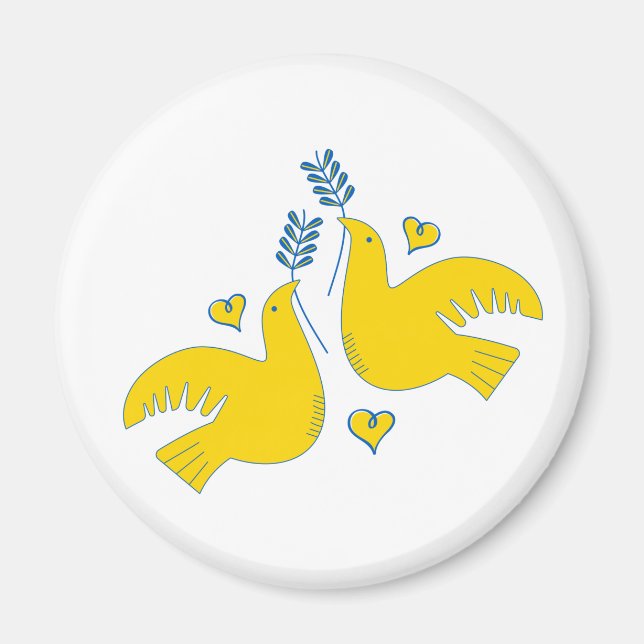 Peace and Love Magnet (Front)