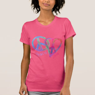 Peace and Love Original Abstract Art to Wear T-Shirt