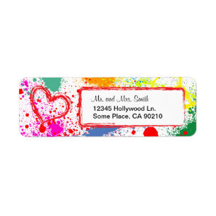 Peace and Love Paint Splatter (customisable)