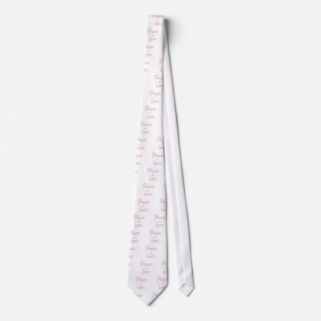 PEace-and-Love-Pink Tie (Front)