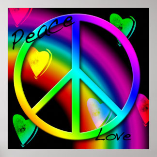 Peace and Love Poster