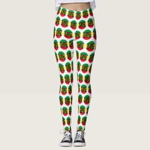 PEACE and LOVE, reggae style Leggings