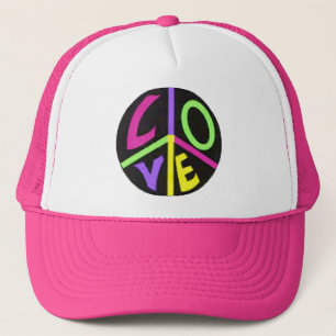 Peace and Love Trucker Hat