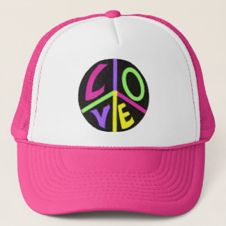 Peace and Love Trucker Hat