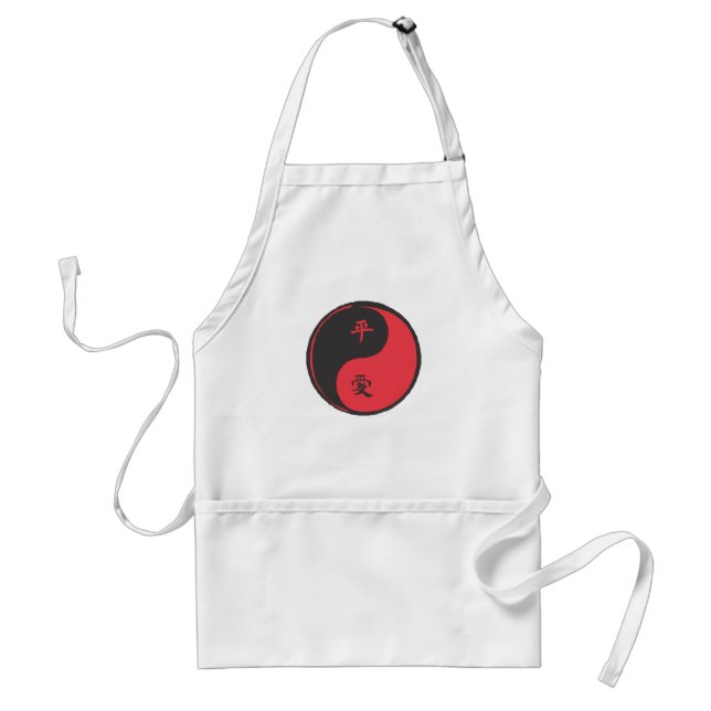 Peace and Love Yinyang Standard Apron (Front)