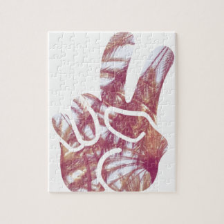 Peace and palm trees jigsaw puzzle