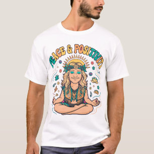 Peace And Positivity Hippie T-Shirt
