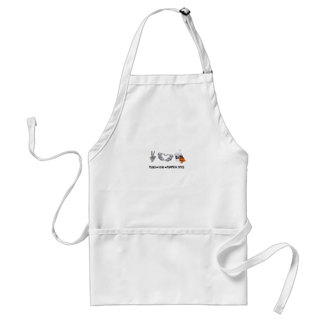 Peace And Pumpkin Spice, Halloween Skeletons Class Standard Apron (Front)