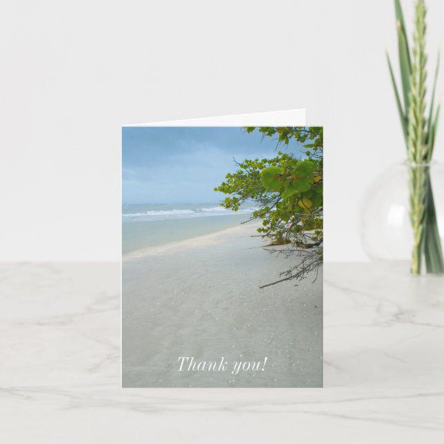 Peace and Quiet at Sanibel Island Thank You Card (Front)
