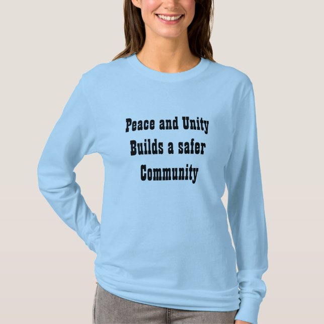 Peace and Unity t-shirts (Front)