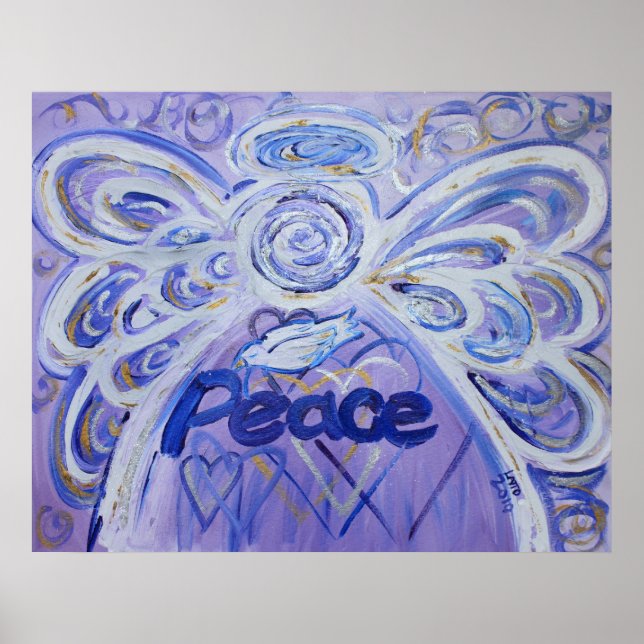 Peace Angel Art Poster Print (Front)