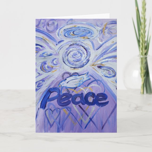 Peace Angel Greeting Card (Front)