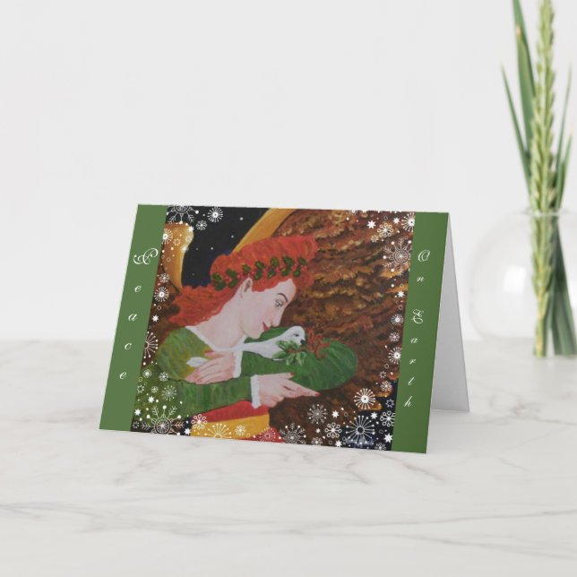 Peace Angel Holiday Card (Front)