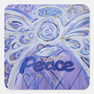 Peace Angel Inspirational Word Art Decal Stickers