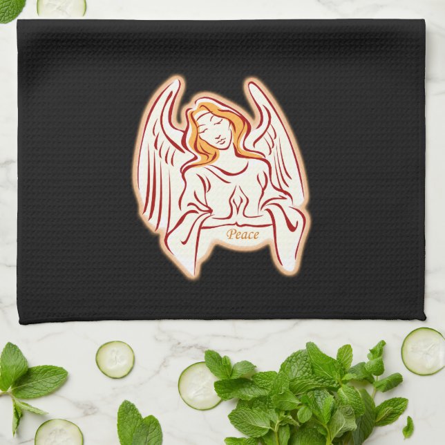 Peace Angel Kitchen Towel (Folded)