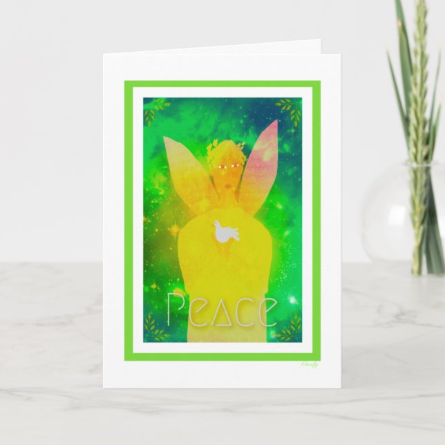  Peace Angel with White Dove Card (Front)
