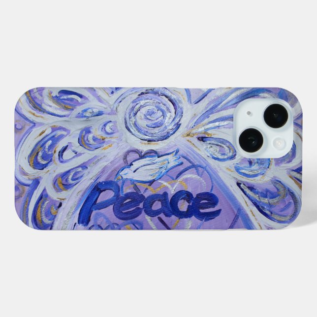 Peace Angel Word Art Custom iPhone Case (Back (Horizontal))