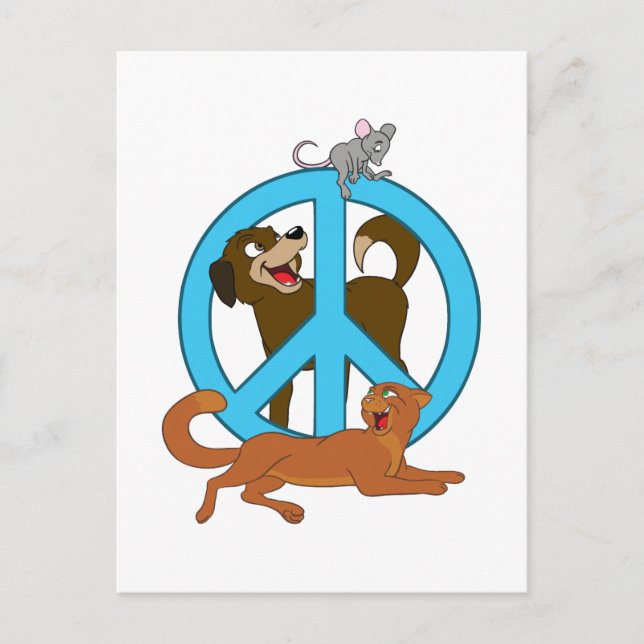 Peace Animals Postcard (Front)