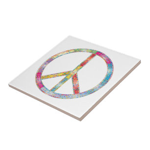 peace artsy tile