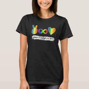 Peace Autism Love Infinity Symbol Autism Awareness T-Shirt