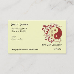 Peace, Balance, Harmony Business Card