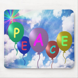 Peace Balloons 1-0-1 Mouse Mat