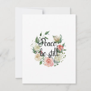 Peace be Still Bible Verse Greeting Card