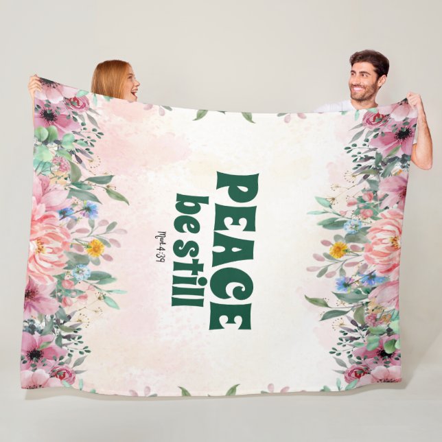 PEACE BE STILL FLEECE BLANKET (In Situ)