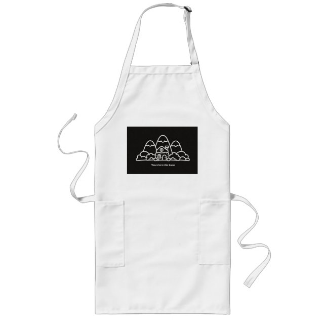  Peace Be to This House | Housewarming Gifts Long Apron (Front)