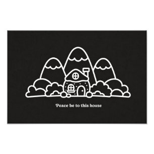 Peace Be to This House Housewarming Gifts Photo Print
